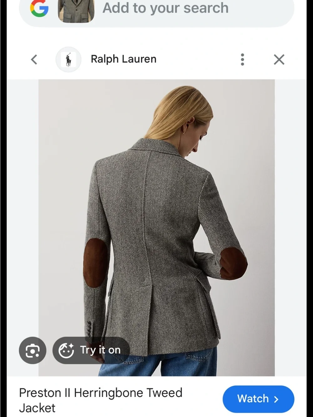 Ralph Lauren Preston Herringbone Blazer